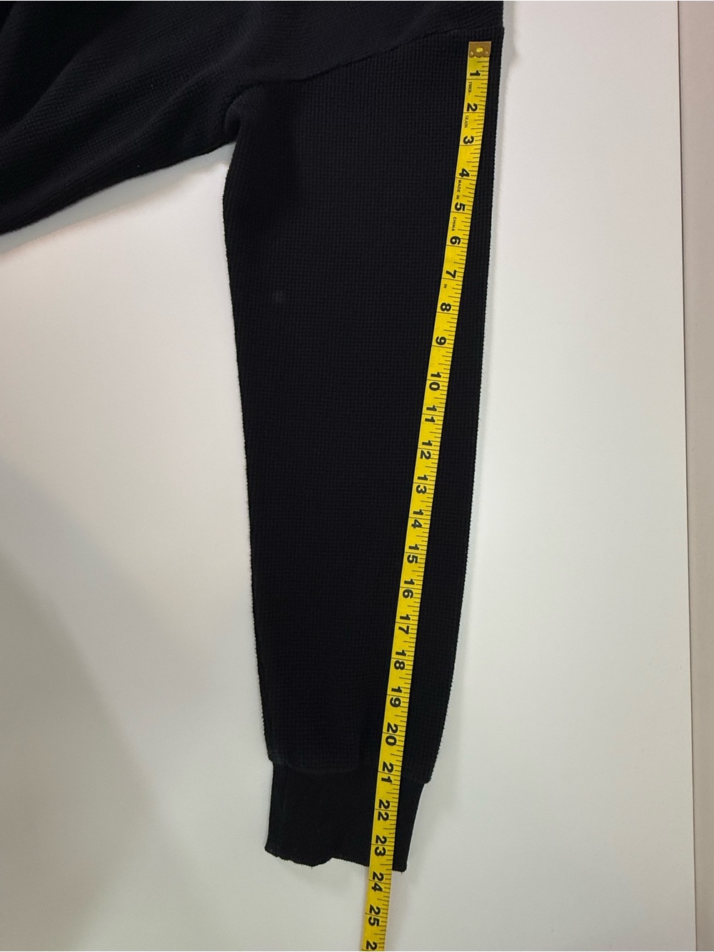 Comfrt Waffle Knit Lounge Set Crewneck Sweatshirt & Wide Leg Pants Black Size M - Picture 10 of 14